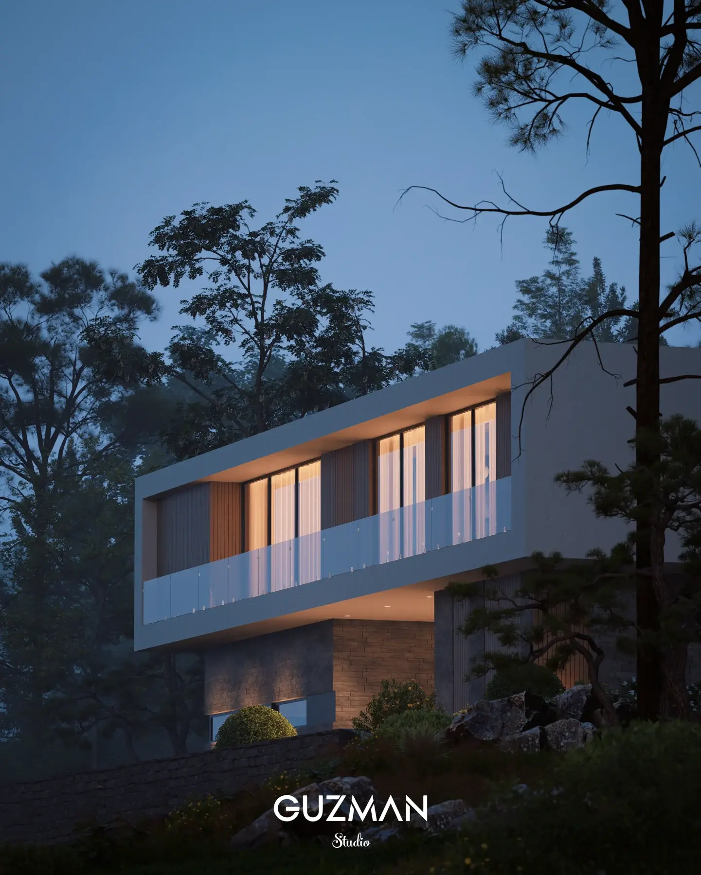 Luxury Forest Villa: vista arquitectónica 1