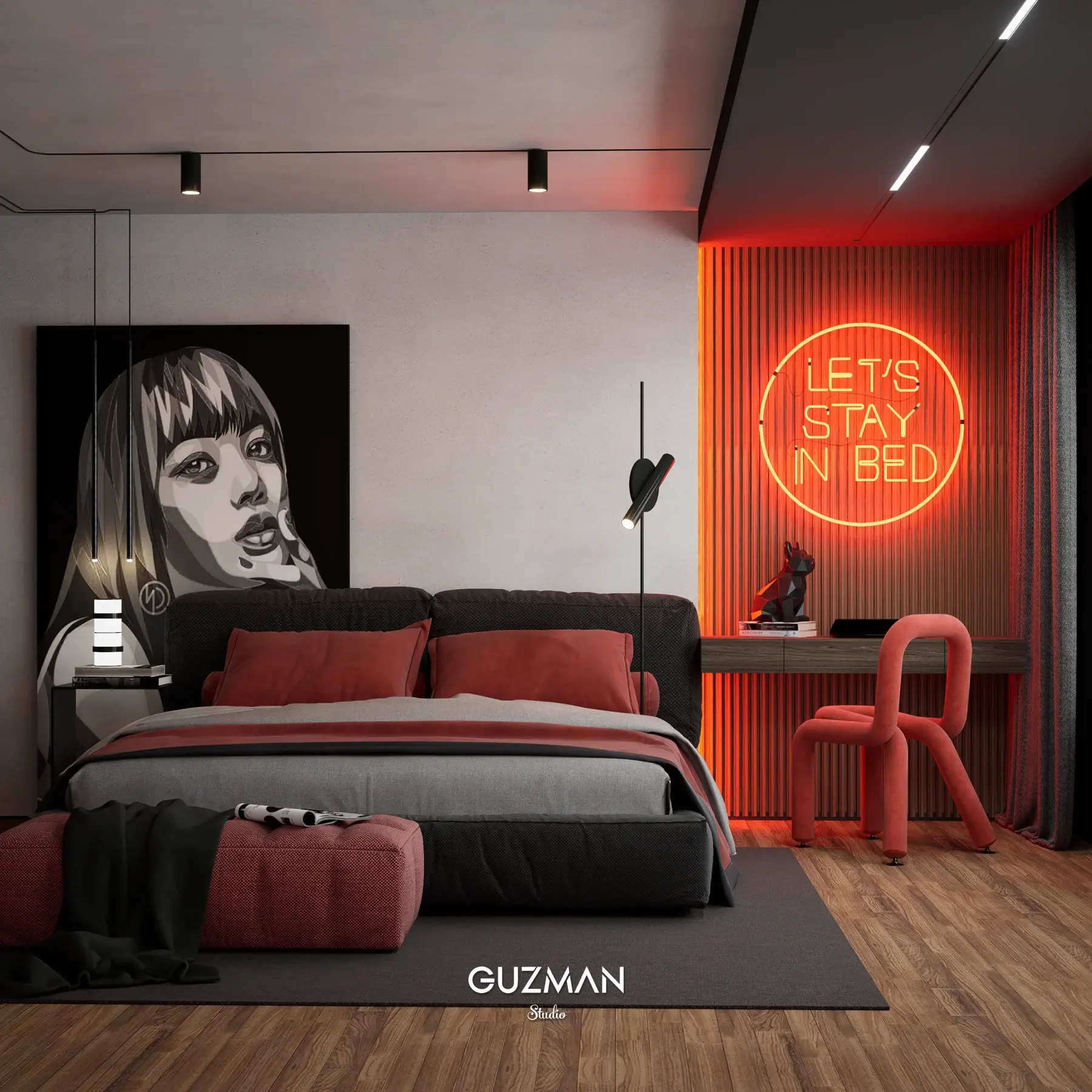 Modern Bedroom: vista 1