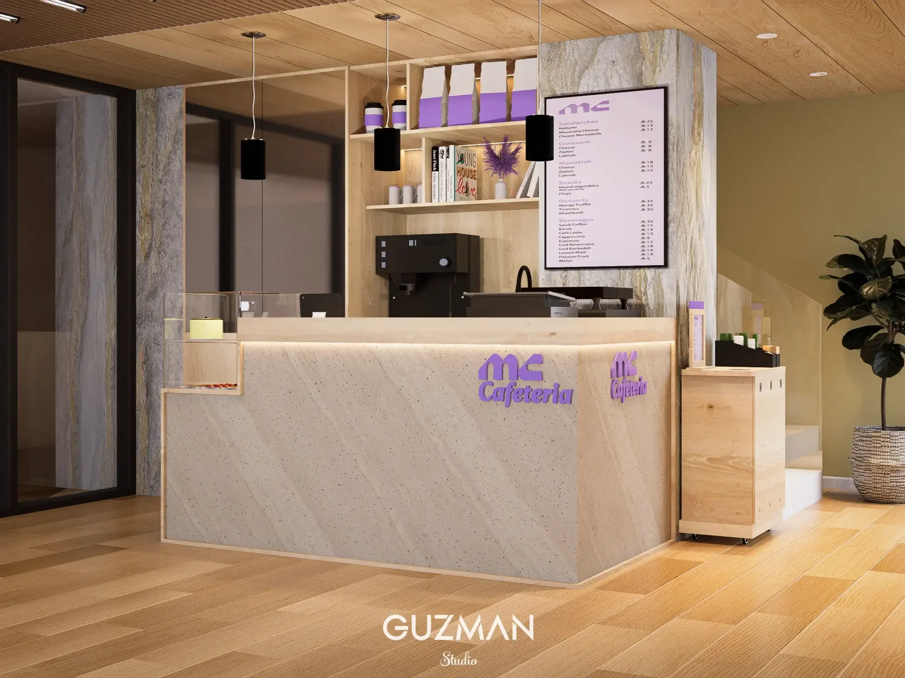 Interior Design, Coffee Shop: vista 1